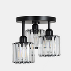 Flush Mount Ceiling Light Fixture – Modern Crystal Design for Bedroom 6