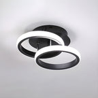 Flush Mount Ceiling Light Fixture – Modern LED Black Metal Design for Home 14