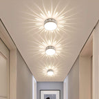Flush Mount LED Ceiling Light Fixture – Modern Design for Hallways 0
