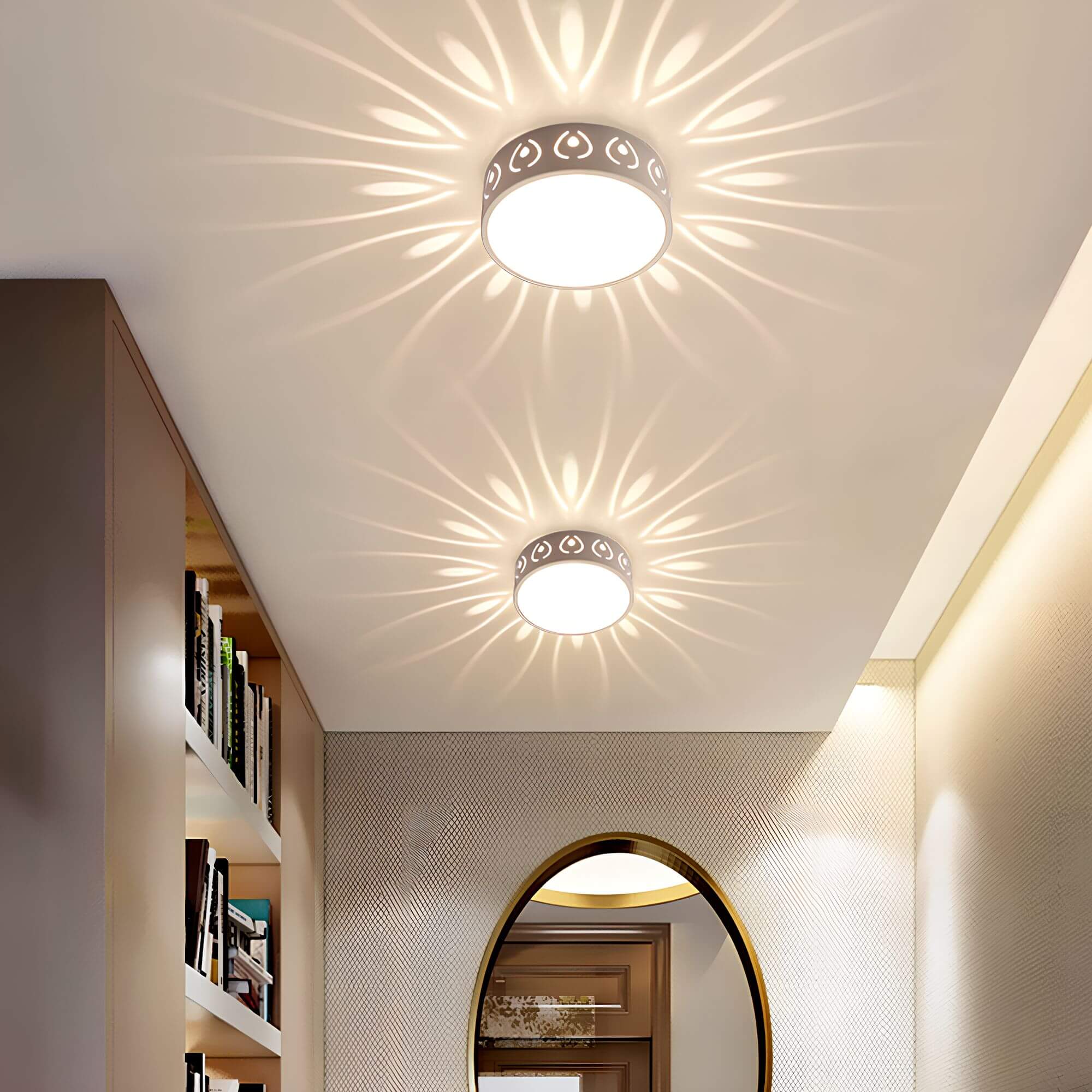 Flush Mount LED Ceiling Light Fixture – Modern Design for Hallways 3