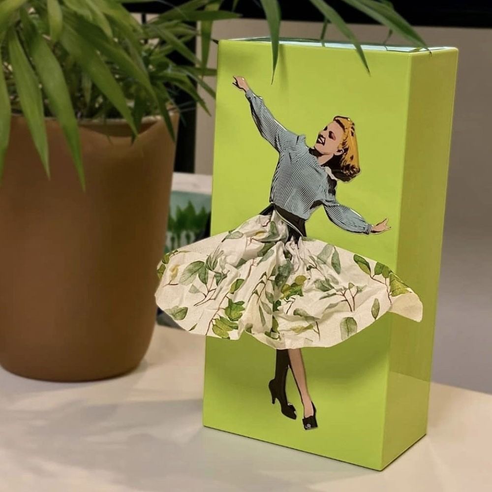 Flying Skirt Tissue Box For Decorative And Convenient Tissue Storage