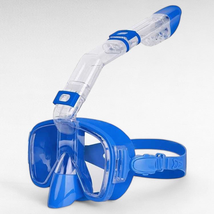 Foldable Snorkel Swim Mask – Easy Breathing and Crystal-Clear Underwater Vision-Snorkel Mask-Unique Casa-Light Blue-S/M-Unique Casa