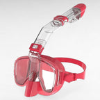 Foldable Snorkel Swim Mask – Easy Breathing and Crystal-Clear Underwater Vision-Snorkel Mask-Unique Casa-Pink-S/M-Unique Casa