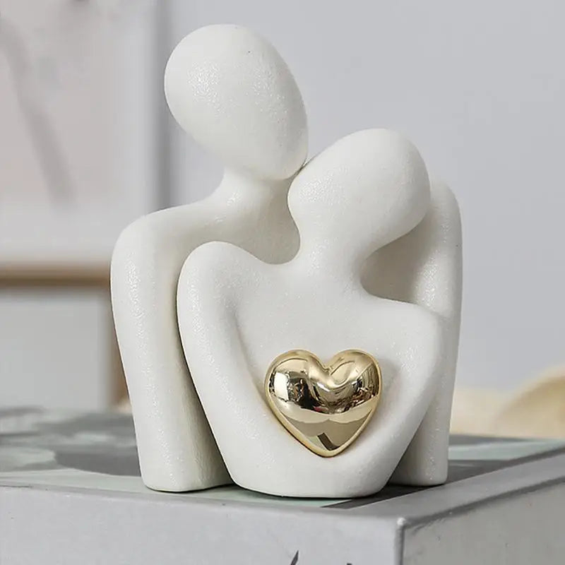 Forever Love Decorative Sculptures – Elegant Home Decor Art for Gifts 1
