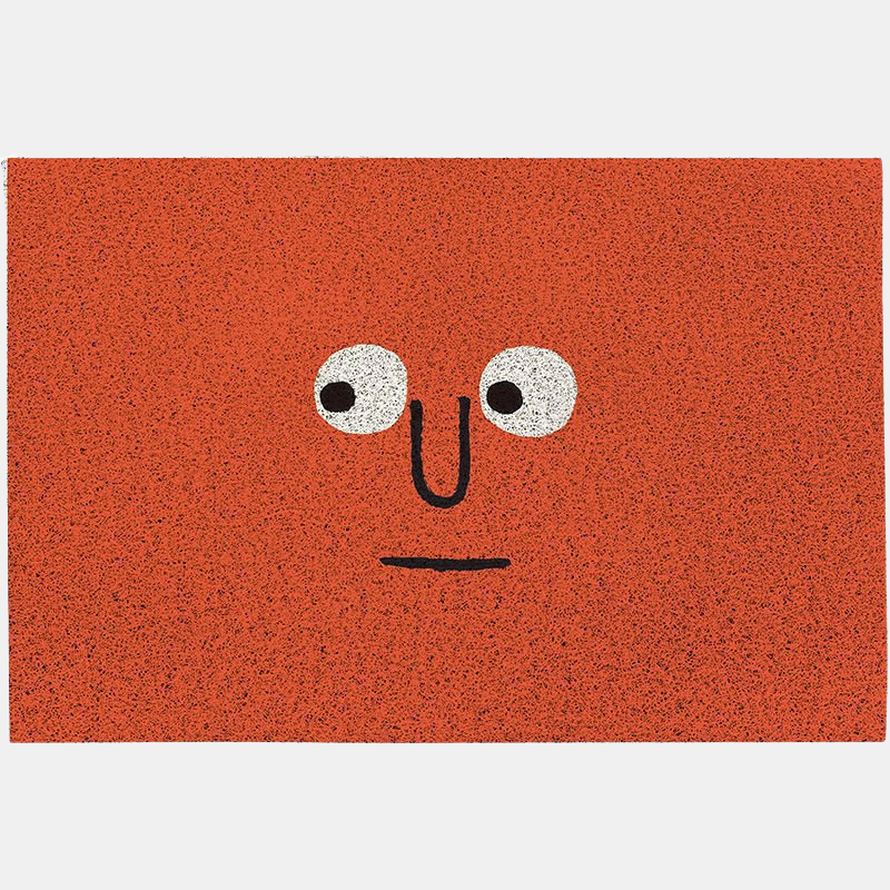 Fun Emoji Doormat – Welcome Mat for Front Door Entryway Decor-Doormats-Unique Casa-Suspicious Red-40cm x 60cm-Unique Casa