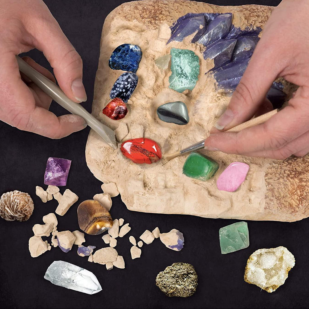 Gemstone Excavation Kit for Kids – Real Crystal Dig and Discovery Set-Unique Casa-Unique Casa