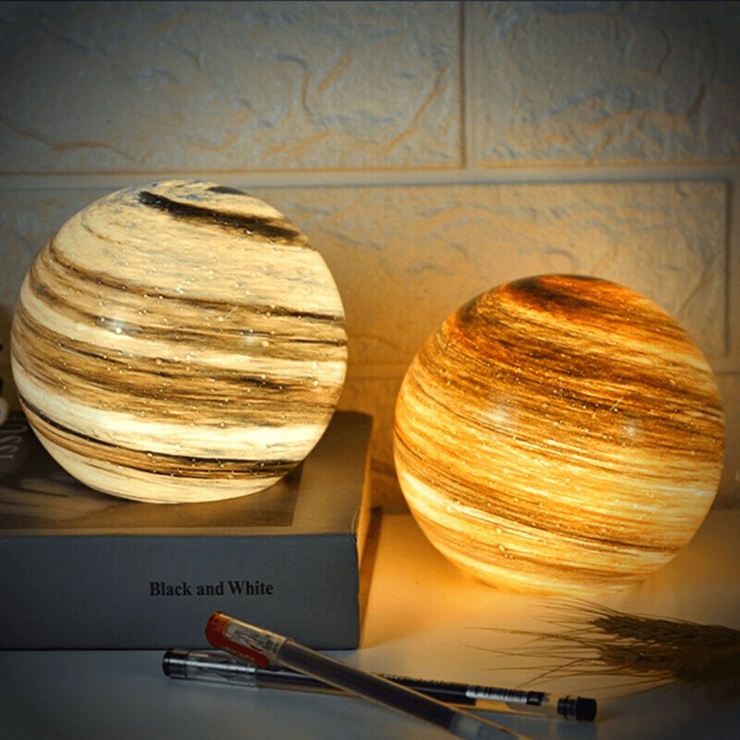 Glass Moon Lamp with 16 Color Options – Artistic LED Light for Bedroom 2