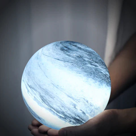 Glass Moon Lamp with 16 Color Options – Artistic LED Light for Bedroom 3