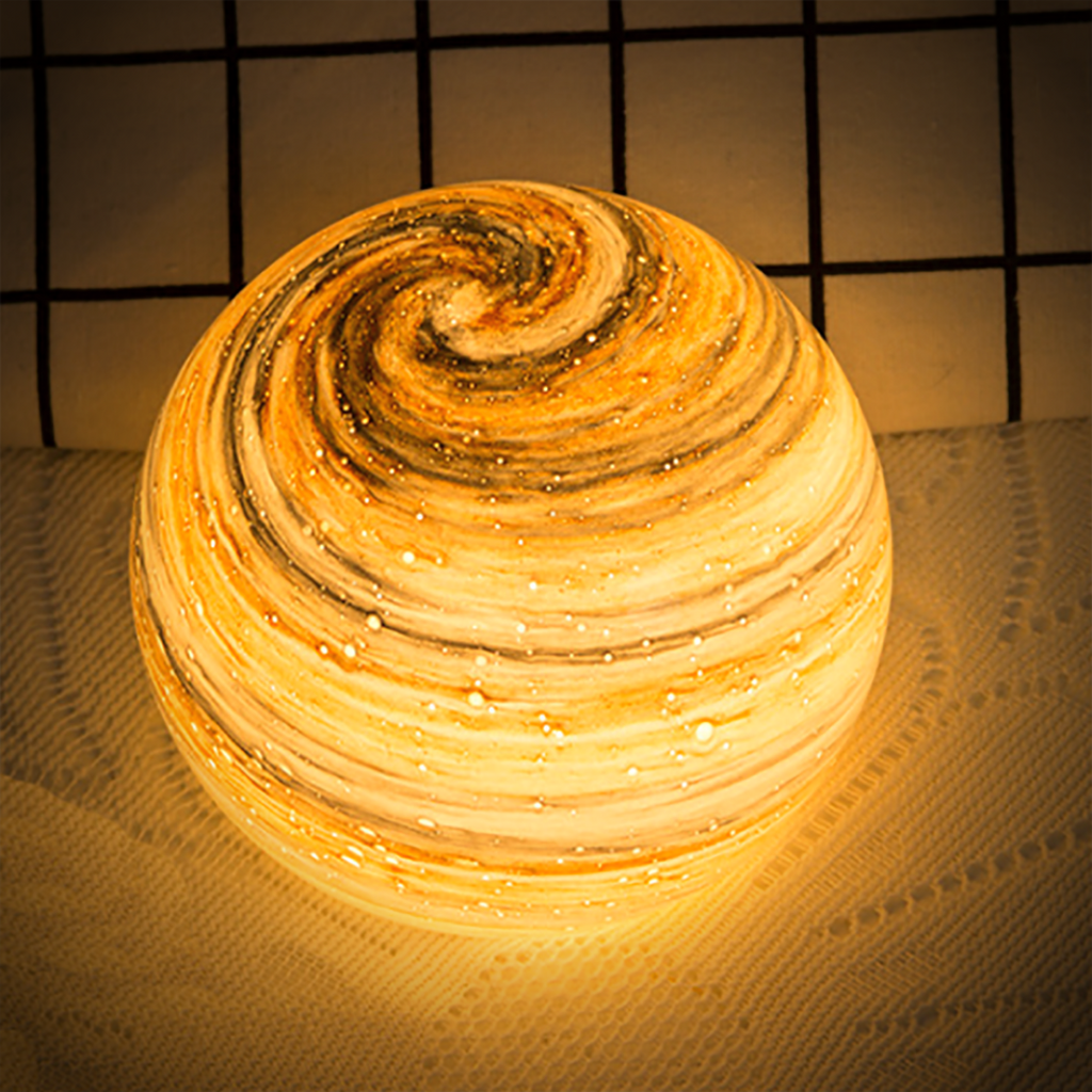 Glass Moon Lamp with 16 Color Options – Artistic LED Light for Bedroom 5