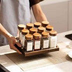 Glass Spice Seasoning Jar Set for Modern Kitchens-Storage & Organisation-Unique Casa-8-Piece Jar Set-Unique Casa
