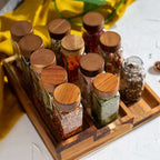 Glass Spice Seasoning Jar Set for Modern Kitchens-Storage & Organisation-Unique Casa-Unique Casa