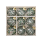 Glitter Christmas Tree Baubles – Shatterproof & Elegant-Christmas Decorations-Unique Casa-Green-Unique Casa