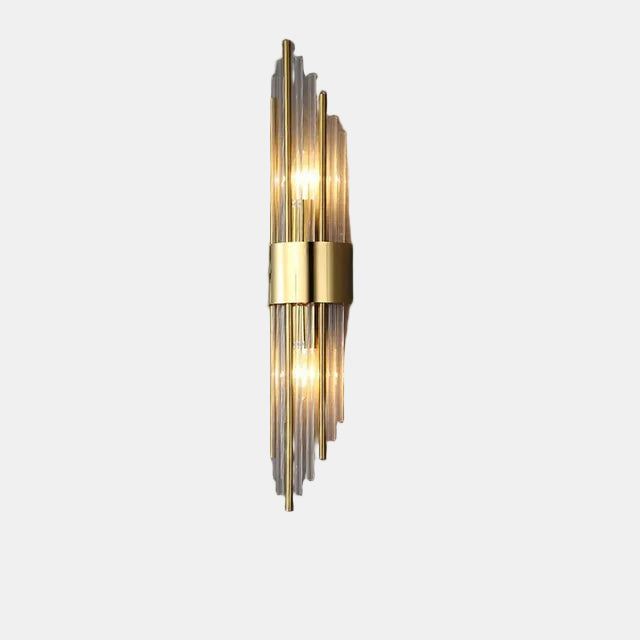 Gloriva Crystal Wall Sconce – Elegant LED Wall Light for Living Room 0