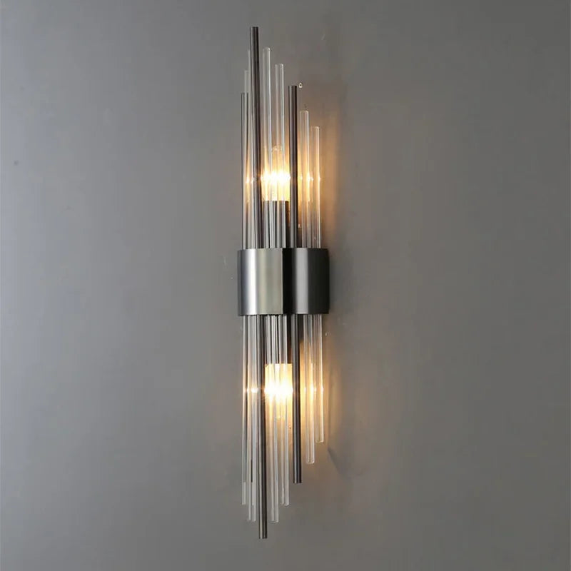 Gloriva Crystal Wall Sconce – Elegant LED Wall Light for Living Room 3