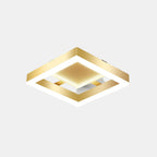 Gold Flush Mount Ceiling Light Fixture – Modern LED Design for Living Room 0