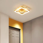 Gold Flush Mount Ceiling Light Fixture – Modern LED Design for Living Room 1