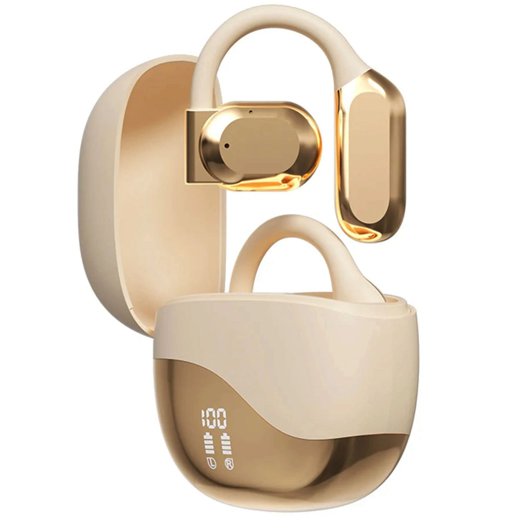 Smart Translation Earbuds Real-Time Language Translator For Effortless Communication-Bluetooth earbuds-Unique Casa-Gold-Unique Casa