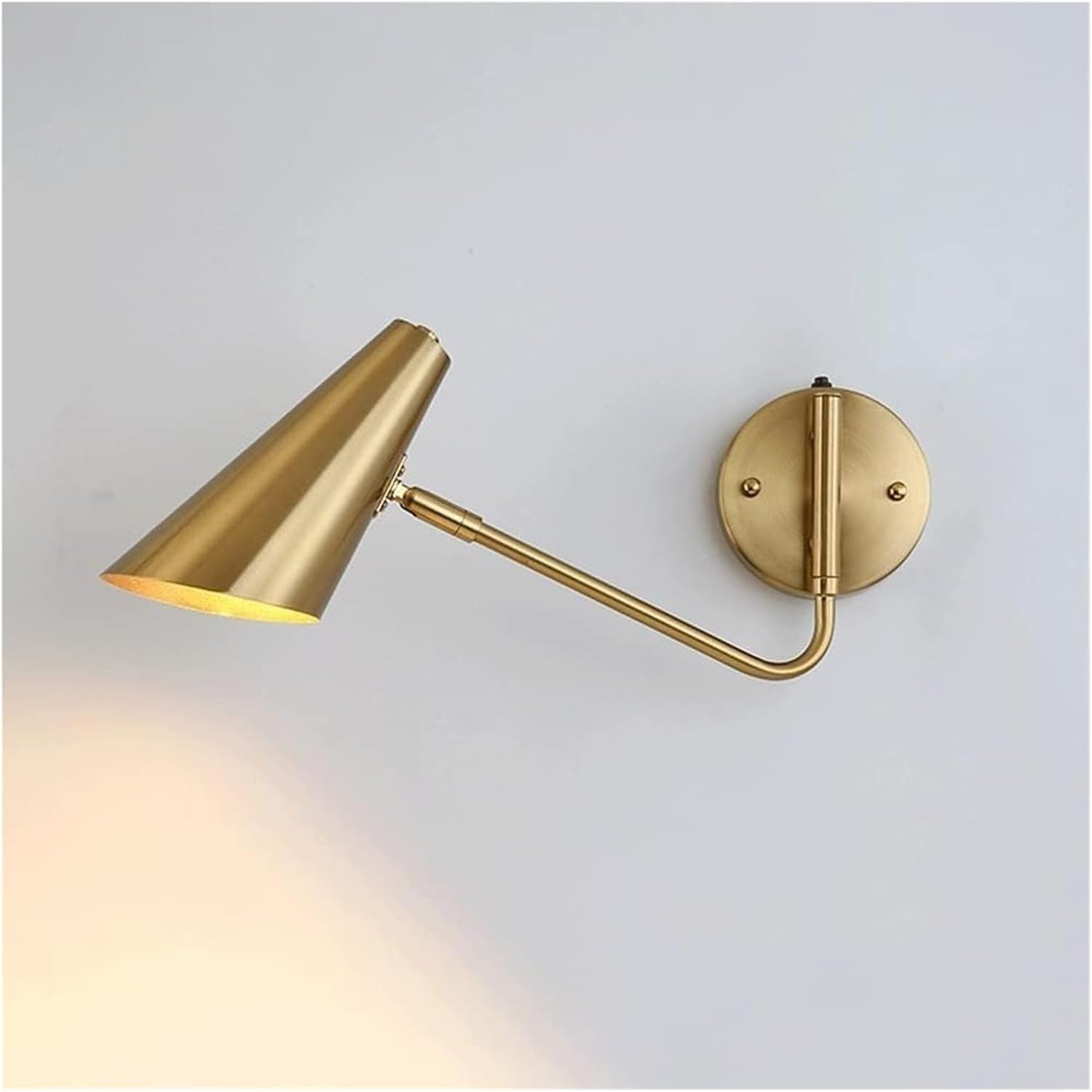 Modern Swing Arm LED Wall Lamp – Adjustable Touch Control Bedside Light