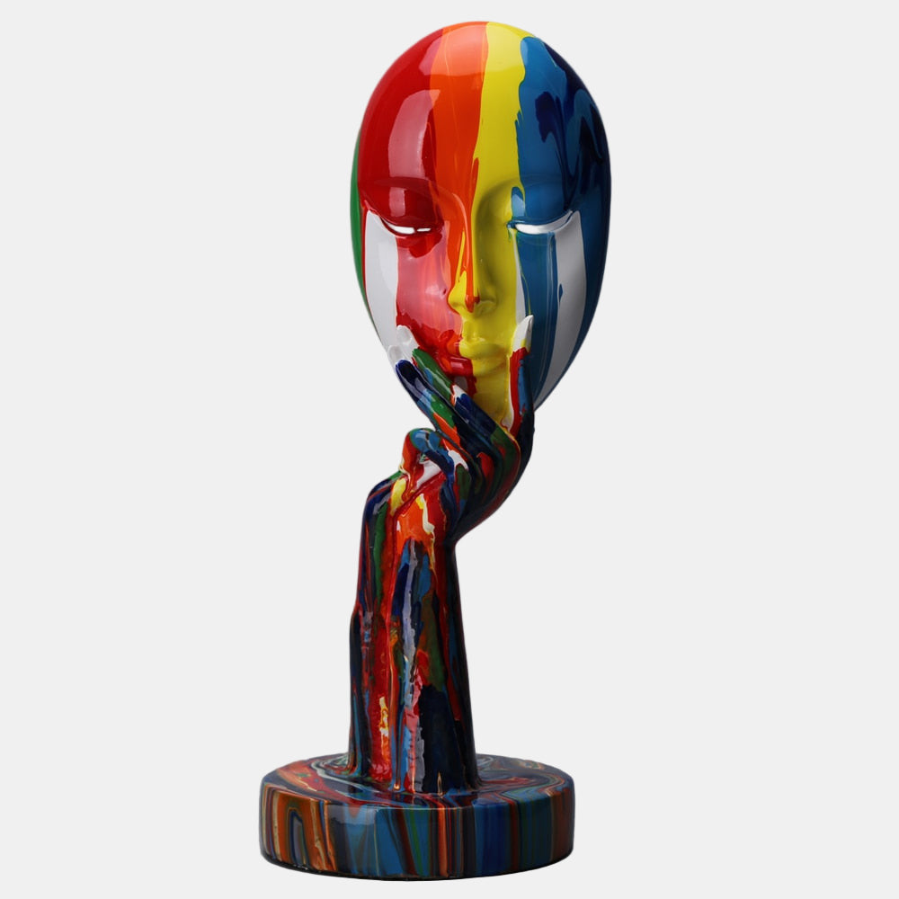 Handcrafted Abstract Face Sculptures – Unique Home Decor Art Pieces 0