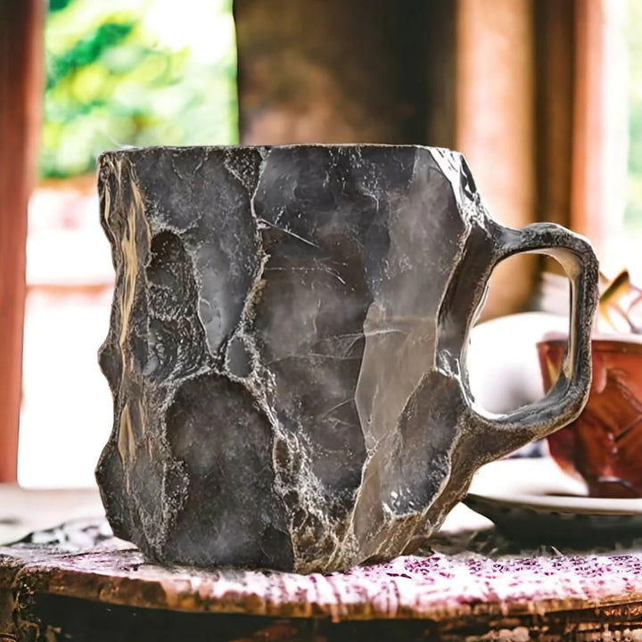 Handcrafted Crystal Mug – Insulated Mineral Design for Coffee & Tea 4