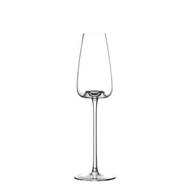 Handcrafted Crystal Wine and Champagne Glass Set-Tableware & Serveware-Unique Casa-Champagne (2 Glasses)-Unique Casa