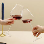 Handcrafted Crystal Wine and Champagne Glass Set-Tableware & Serveware-Unique Casa-Red Wine (2 Glasses)-Unique Casa