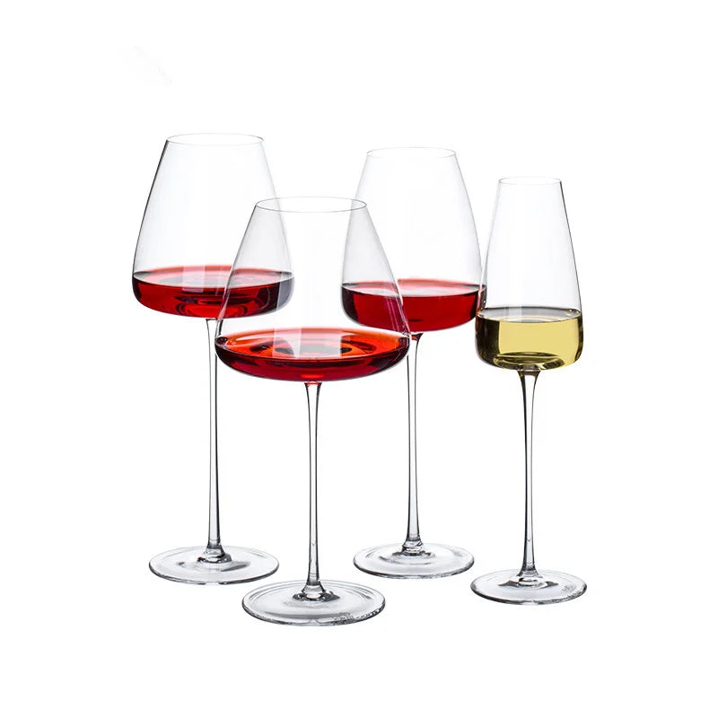 Handcrafted Crystal Wine and Champagne Glass Set-Tableware & Serveware-Unique Casa-Unique Casa