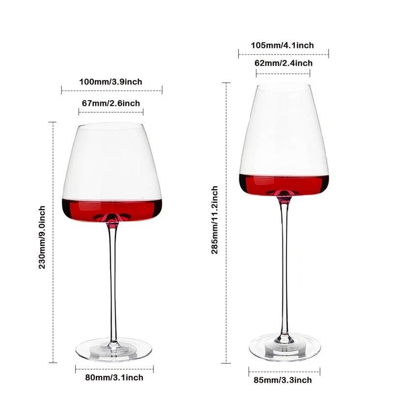 Handcrafted Crystal Wine and Champagne Glass Set-Tableware & Serveware-Unique Casa-Unique Casa