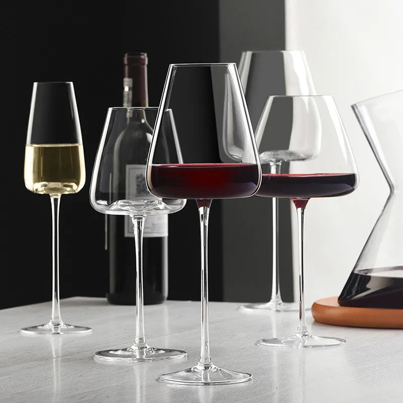 Handcrafted Crystal Wine and Champagne Glass Set-Tableware & Serveware-Unique Casa-Unique Casa