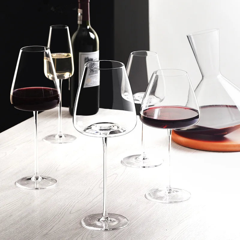 Handcrafted Crystal Wine and Champagne Glass Set-Tableware & Serveware-Unique Casa-Unique Casa