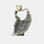 Handcrafted Peacock Dancer Figurines – Elegant Home Decor Accent Piece 6