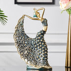 Handcrafted Peacock Dancer Figurines – Elegant Home Decor Accent Piece 2