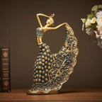 Handcrafted Peacock Dancer Figurines – Elegant Home Decor Accent Piece 4