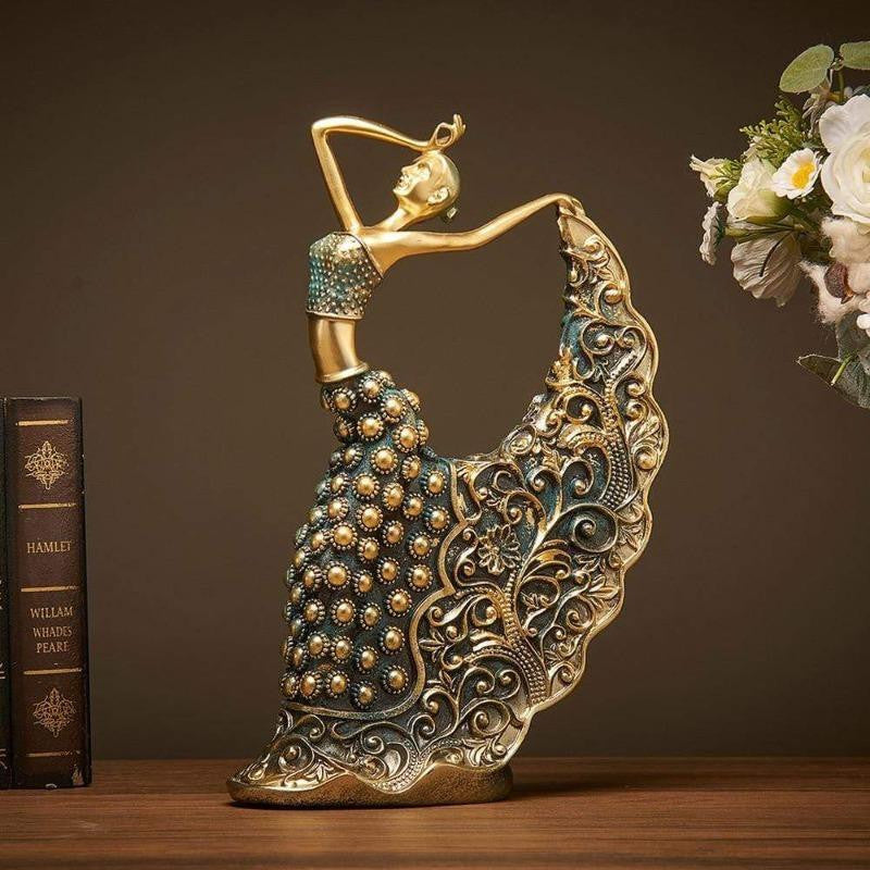 Handcrafted Peacock Dancer Figurines – Elegant Home Decor Accent Piece 4