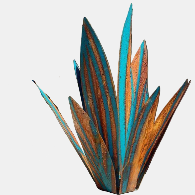 Handmade Agave Decorative Plant – Realistic Natural-Look Indoor Ornament-Artificial Flora-Unique Casa-Blue-27 cm-Unique Casa