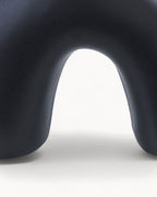 Handmade Black Porcelain Vase – 31 cm Modern Flower Vase-Vase-Unique Casa