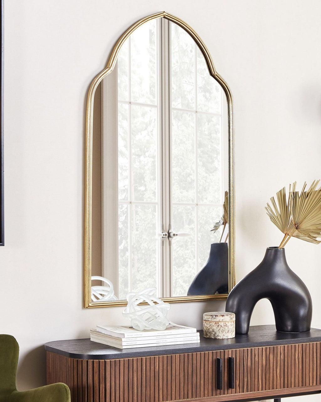 Handmade Black Porcelain Vase – 31 cm Modern Flower Vase-Vase-Unique Casa