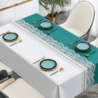 Handmade Embroidered Tablecloth – Unique Decorative Cover for Dining Table 0