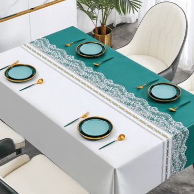 Handmade Embroidered Tablecloth – Unique Decorative Cover for Dining Table 0