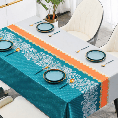 Handmade Embroidered Tablecloth – Unique Decorative Cover for Dining Table 1