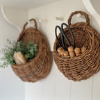 Handmade Wall Mount Rattan Plant & Flower Basket-Storage & Organisation-Unique Casa-Unique Casa