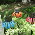 Hanging Bird Feeder with Cone Flower Design – Stylish Garden Decor for Birds 3