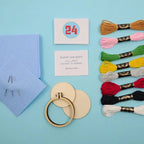 Happy Holidays Cross Stitch Advent Calendar – DIY Countdown Kit for Christmas-Advent Calendar-Unique Casa-Unique Casa