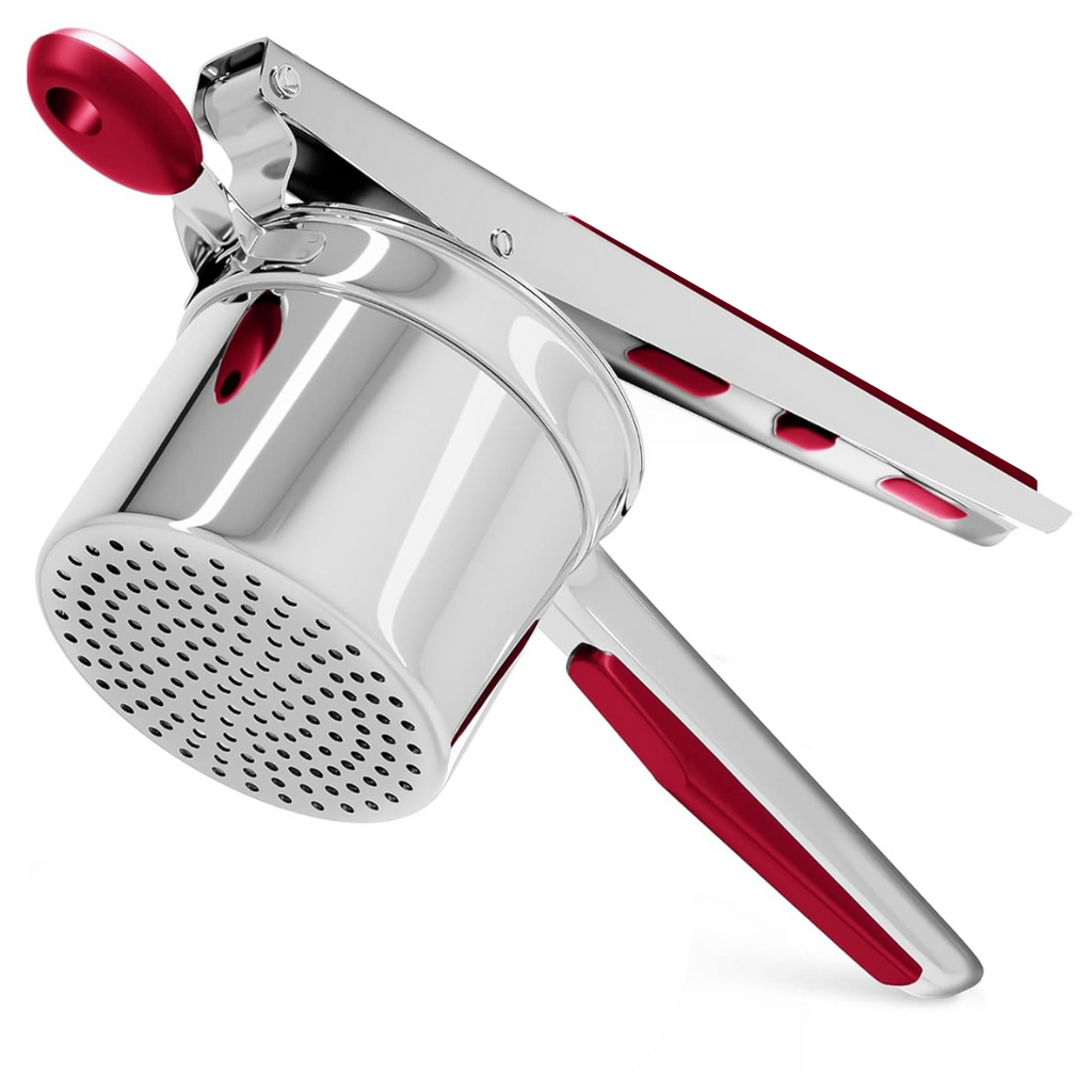 Heavy-Duty Potato Masher for Smooth and Fluffy Results-Potato Masher-Unique Casa-Red-Hard disk-Unique Casa