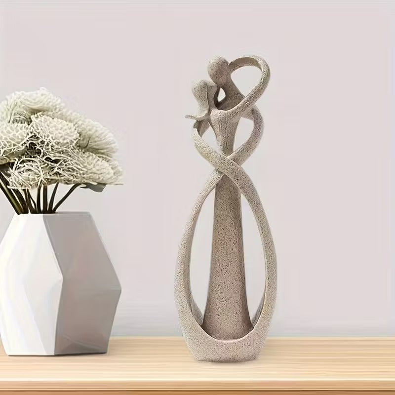 Abstract Love Figurine – Elegant Decorative Art Piece for Home Décor