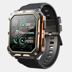 Indestructible Smartwatch Pro Everlasting – Rugged Outdoor Men’s Fitness Watch-Watch-Unique Casa-Black + Orange-1x Charging Cable-Unique Casa