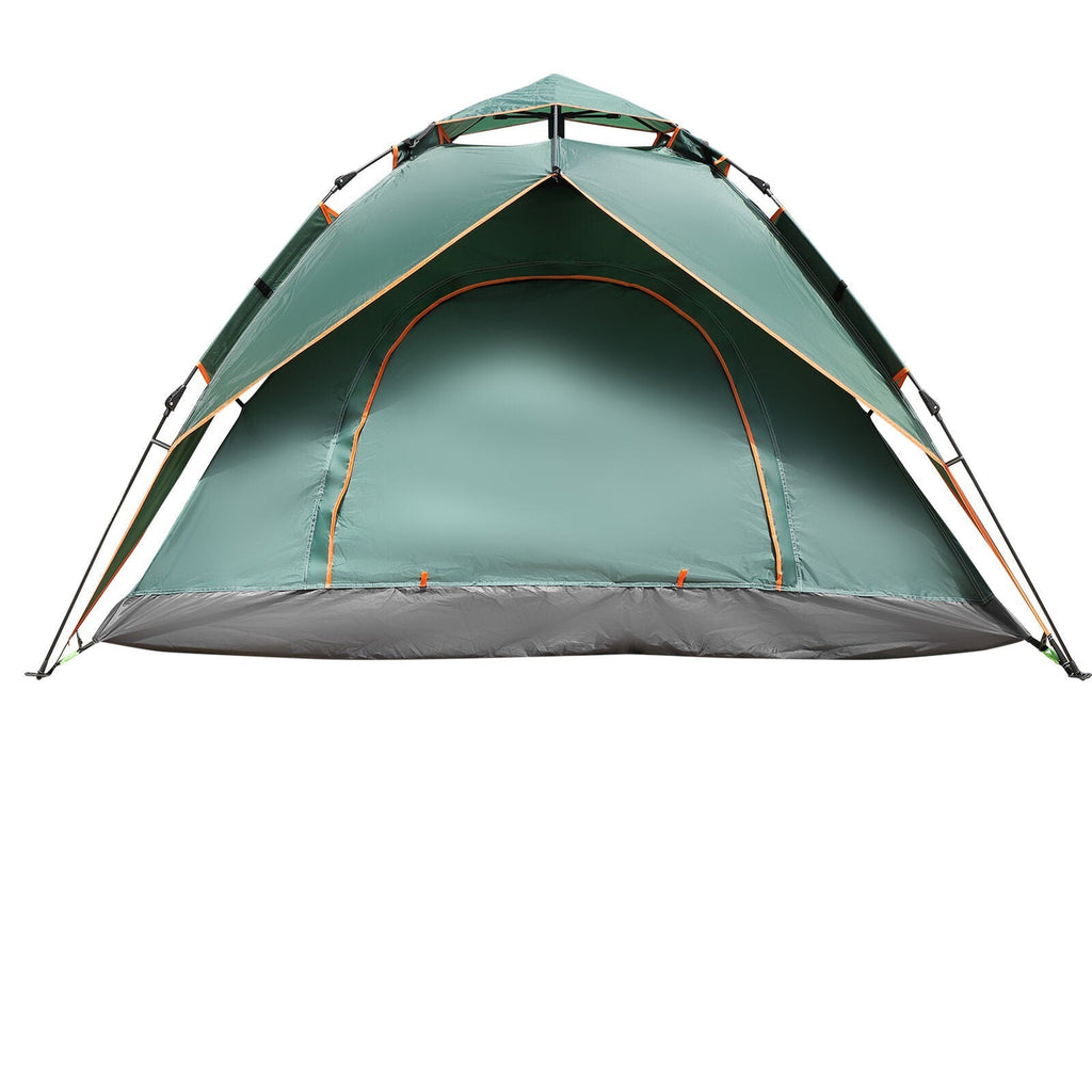 Instant Pop-Up Adventure Tent for Effortless Outdoor Escapes-Camping-Unique Casa-GREEN with extra Big Rain Cover-Unique Casa