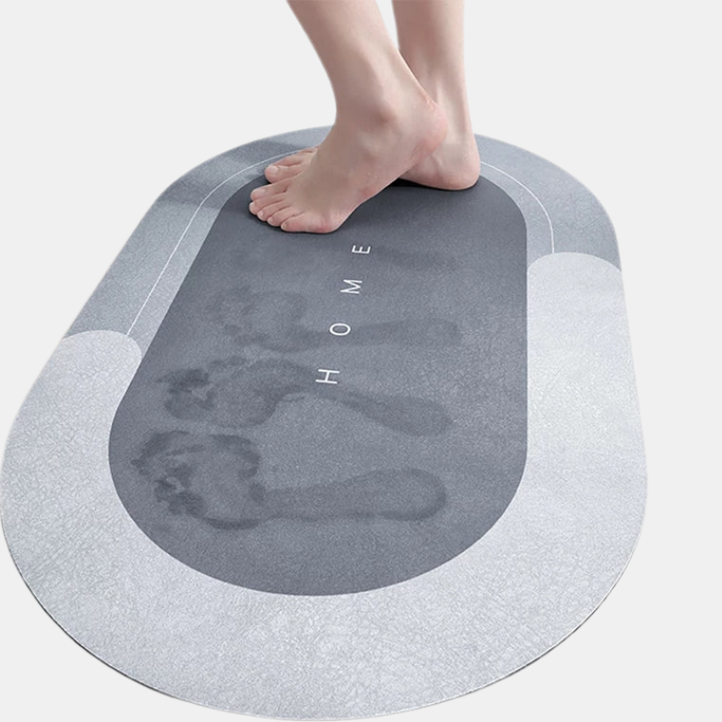 Instant Water Absorbent Floor Mat – Non-Slip Safety Mat for Home Use-Bath Mats-Unique Casa-Blue-Elliptic ( 40 x 60 cm )-Home-Unique Casa