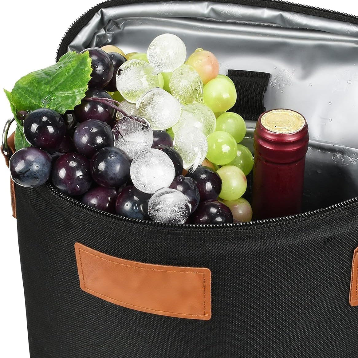 Insulated Dual Wine Bottle Carrier Bag – 2-in-1 Chilled Elegance-Carrier Bag-Unique Casa-Unique Casa
