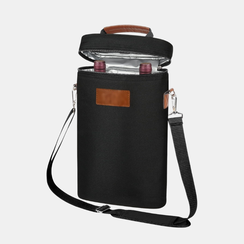 Insulated Dual Wine Bottle Carrier Bag – 2-in-1 Chilled Elegance-Carrier Bag-Unique Casa-Unique Casa